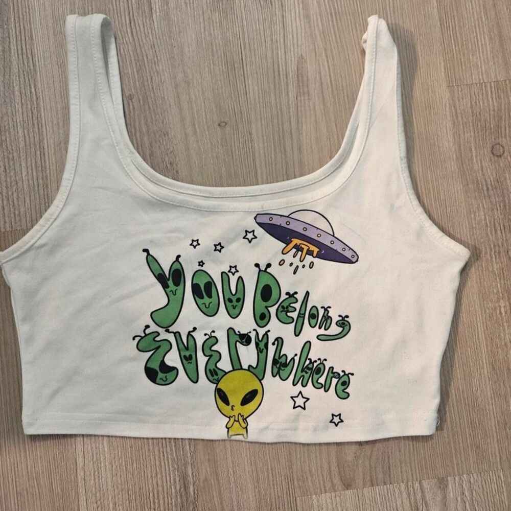 Alien crop top, rave top